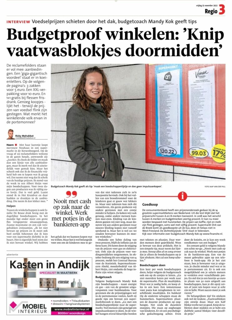 Krantenartikel Noord Hollands Dagblad